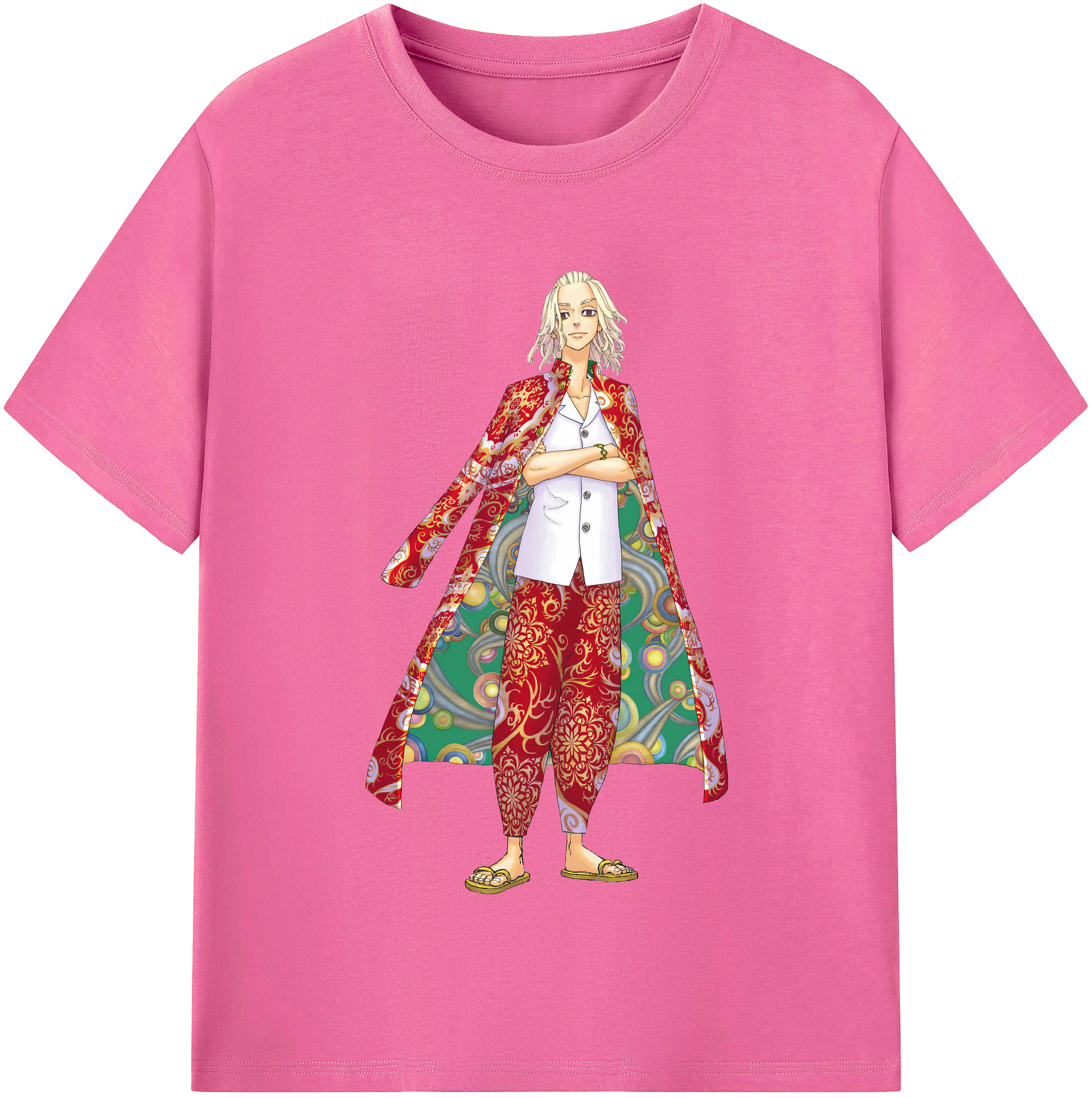 （画像用） 東京リベンジャーズ Tokyo Revengers レディースカジュアルプリントTシャツ（綿100％）